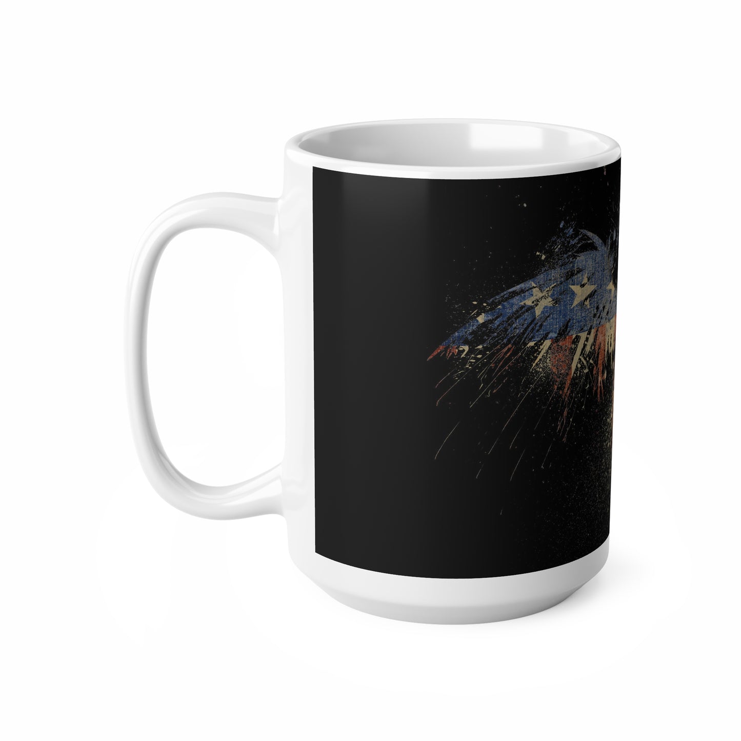 Caneca com bandeira patriótica americana - beba com orgulho!