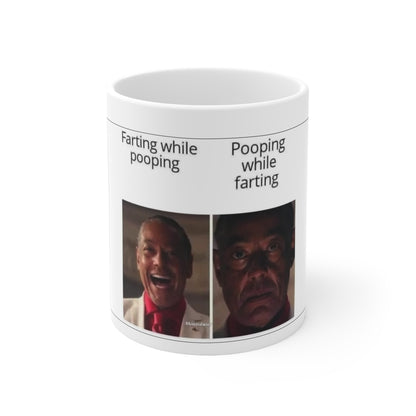 Farting While Pooping Coffee Mug