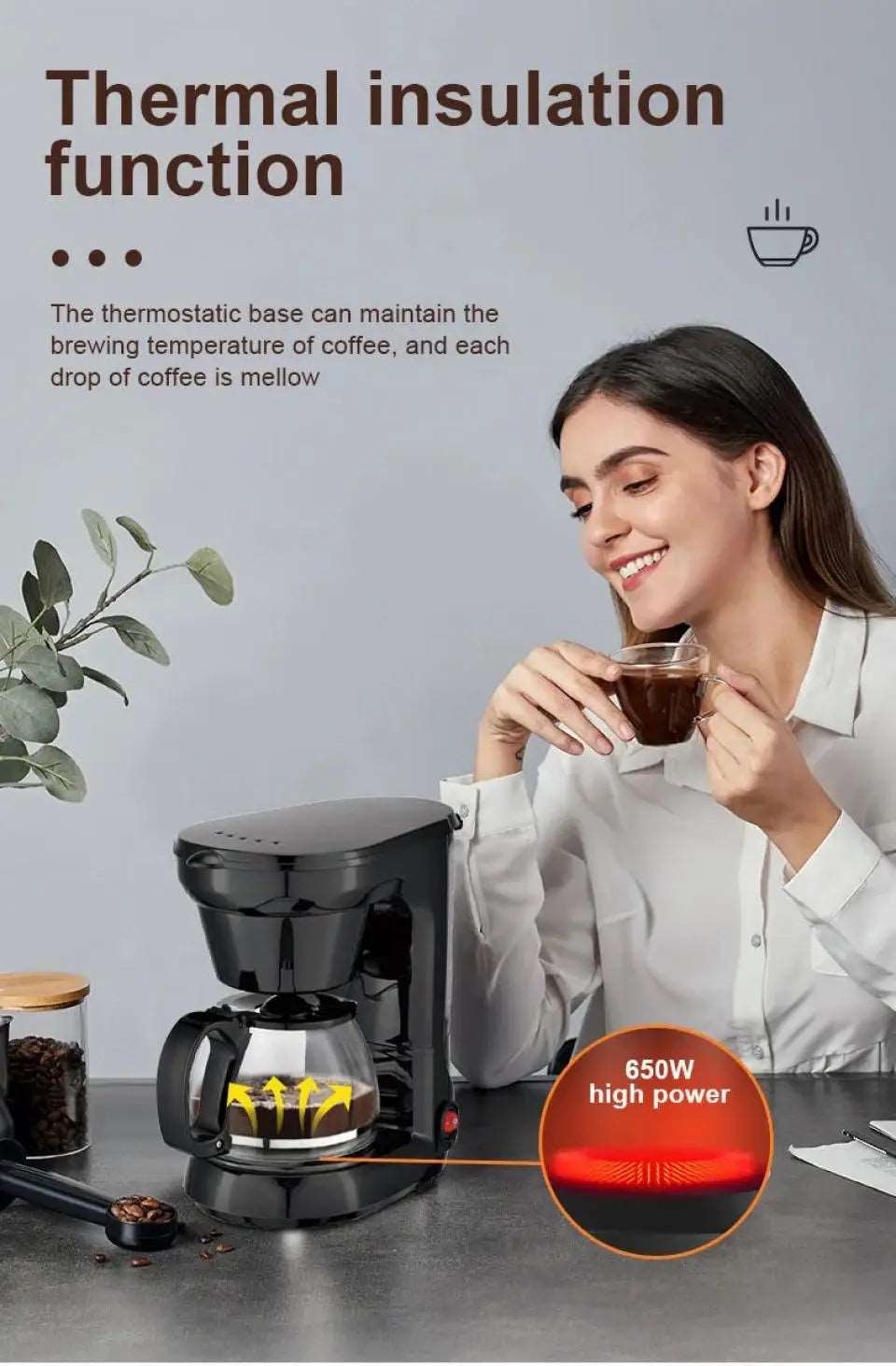 Automatic Italian Coffee Machine 750ml