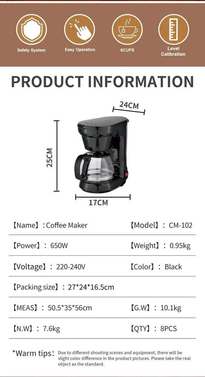 Automatic Italian Coffee Machine 750ml